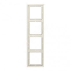 Рамка 4-я для горизонтальной/вертикальной установки  Серия- LS990  Материал- дуропласт  Цвет- слоновая кость