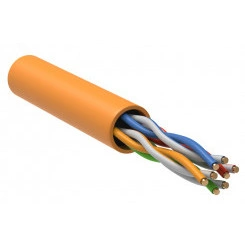 Витая пара U/UTP кат.5E 4x2х24AWG solid LSZH 305м оранжевый ITK