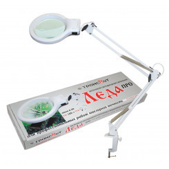 Светильник светодиодный Леда С20 про (на          струбцине,с увеличительной линзой 4,5D)LED,8Вт