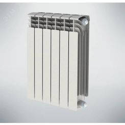 Радиатор алюминиевый секционный 500/100/12 боковое подключение