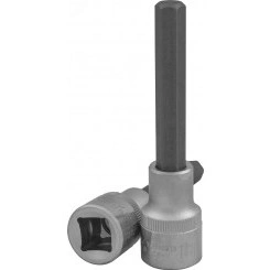 Насадка торцевая 1/2''DR с вставкой-битой шестигранной, H14, 100 мм