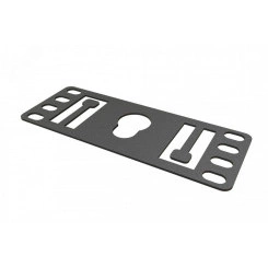 Кронштейн PMR-1U-TM-RAL9005 1U, Т-пазы + крепеж типа ''монетка'', цвет черный Кронштейн PMR-1U-TM-RAL9005 1U, Т-пазы + крепеж типа ''монетка'', цвет черный