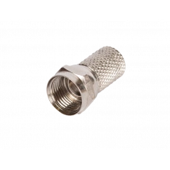 Коннектор F-типа для коаксиальных кабелей RG6, накручивающийся, 100 шт. Коннектор F-типа для коаксиальных кабелей RG6, накручивающийся, 100 шт.