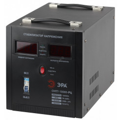 Стабилизатор напряжения переносной ЭРА СНПТ-10000-РЦ цифвровой дисплей 90-260В/220В, 10000ВА