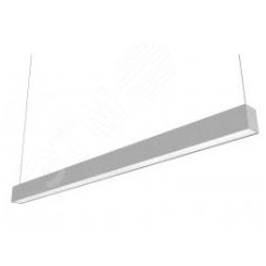 Светильник LED СТРЕЛА ССО 15Вт 1575Лм КСС Д 4,0К опаловый рассеиватель IP20 RAL7024 графитовый серый