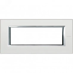 Axolute Рамка прямоугольная 6 модулей серебро