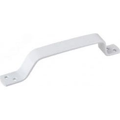 Ручка скоба плоская, 125 мм, белая Ручка скоба плоская, 125 мм, белая