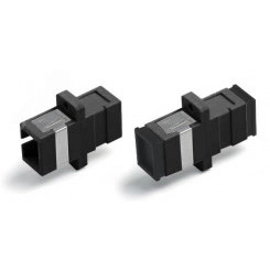 Адаптер оптический проходной SC/PC-SC/PC MM корпус пластиковый бежевые и черные колпачки Адаптер оптический проходной SC/PC-SC/PC MM корпус пластиковый бежевые и черные колпачки