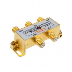 Делитель ТВ х 4 + 5шт. F BOX 5-1000 МГц GOLD Делитель ТВ х 4 + 5шт. F BOX 5-1000 МГц GOLD