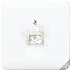 Крышка для ординарной телефонной и компютерной розетки UAE золотая бронза Крышка для ординарной телефонной и компютерной розетки UAE золотая бронза