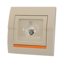 DERIY Розетка RJ11 евро крем DERIY Розетка RJ11 евро крем