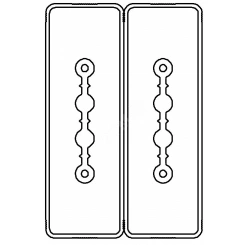 Секция прямая шинопровод 3+3 точек отвода L=3000мм Cu 2P+2P25A Секция прямая шинопровод 3+3 точек отвода L=3000мм Cu 2P+2P25A