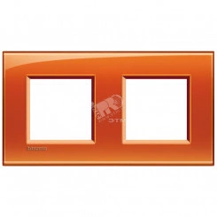 LivingLight Рамка прямоугольная 2 поста Оранжевый