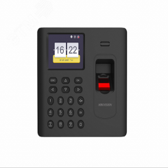 Терминал учета рабочего времени со встроенными считывателями EM карт и отпечатков пальцев(DS-K1A802AEF)