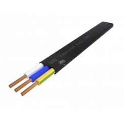 Кабель силовой ППГ-П нг(А)-HF 3х1.5ок(N.PE)-0.66 однопроволочный черный (бухта)