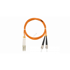 Шнур оптический переходной MM 50/125 OM2 LC/UPC-ST/UPC двойной LSZH 2мм