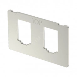 Монтажная пластина для 2 телекоммуникационных модулей (тип В) Монтажная пластина для 2 телекоммуникационных модулей (тип В)