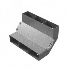 Угол вертикальный внутренний трехканальный 250х48 Угол вертикальный внутренний трехканальный 250х48