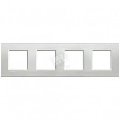 LivingLight Рамка прямоугольная 4 поста Серебро LivingLight Рамка прямоугольная 4 поста Серебро