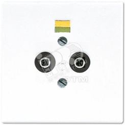 Розетка штепсельная для выравнивания потенциалов белая Розетка штепсельная для выравнивания потенциалов белая