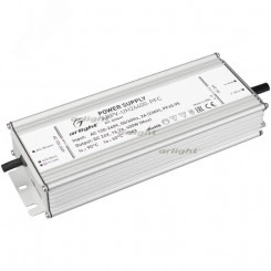 Блок питания ARPV-UH24400-PFC (24V, 16.7A, 400W) (ARL, IP67 Металл, 7 лет)