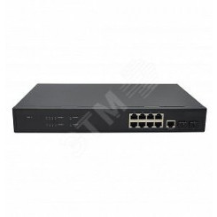 Коммутатор управляемый (L2+) Gigabit Ethernet на 10 портов.Порты 8 x GE (10/100/1000Base-T) + 2 x GE (SFP 1000Base-x)