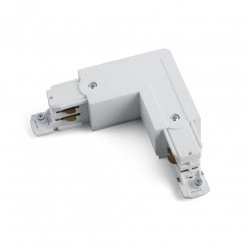 Коннектор угловой левый внешний для трехфазного шинопровода белый Коннектор угловой левый внешний для трехфазного шинопровода белый