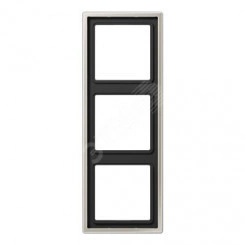 Рамка 3-я для горизонтальной/вертикальной установки Серия- LS990 Материал- металл Цвет- благородная сталь Рамка 3-я для горизонтальной/вертикальной установки Серия- LS990 Материал- металл Цвет- благородная сталь