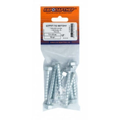 Шуруп по бетону HEX 7,5x50 TX40 оцинкованный (10 шт.) Шуруп по бетону HEX 7,5x50 TX40 оцинкованный (10 шт.)