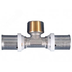 Тройник пресс 20х1/2' НР