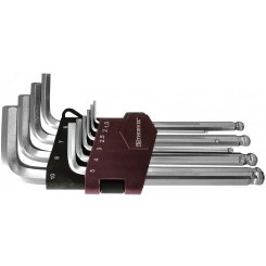 Набор ключей торцевых шестигранных с шаром, H1.5-H10, 10 предметов