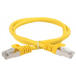 Патч-корд ITK категория 5е FTP 0.5м PVC желтый