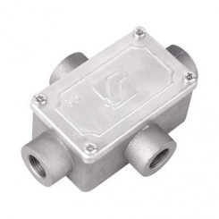 Коробка ответвительная алюминиевая 4 ввода М25х1.5 IP55 118х83х42мм