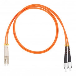 Шнур оптический коммутационный (патч-корд), LC-FC, дуплекс (duplex) OM2, нг(А)-HF, оранжевый, 7,0 м