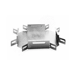 Угловой соединитель крестообразный к лотку 300х50, толщ. 1,0 мм, Сендзимир цинк Угловой соединитель крестообразный к лотку 300х50, толщ. 1,0 мм, Сендзимир цинк