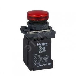 Лампа сигнальная красная встроенная светодиод Лампа сигнальная красная встроенная светодиод