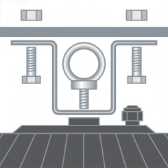 Скоба для накладного монтажа NHB-P7 Скоба для накладного монтажа NHB-P7