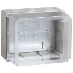 Коробка КМ41348 распаячная для открытой проводки 240х195х165мм IP55 (RAL7035 монтажная плата кабельные вводы 5 шт) Коробка КМ41348 распаячная для открытой проводки 240х195х165мм IP55 (RAL7035 монтажная плата кабельные вводы 5 шт)