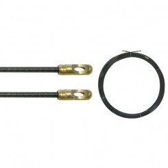 Пруток для протяжки кабеля нейлоновый 2 петли и 2 поисковые пружины 20 м, диам. 4 мм