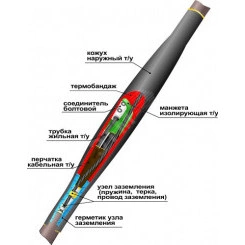 Муфта кабельная соединительная 1СТп(тк)нг-LS-3х(150-240) с соединителями болтовыми