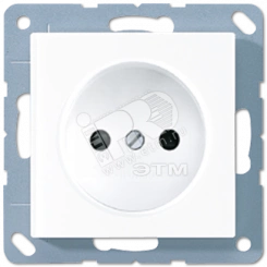 Розетка штепсельная 16A 250V без заземления белый Розетка штепсельная 16A 250V без заземления белый