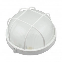 ULW-K22B 12W/6000K IP54 WHITE Светильник светодиодный влагозащищенный. Круг с решеткой. Дневной белый свет (6000K). 1200Лм. Диаметр 188мм. Корпус белый. ТМ Uniel.