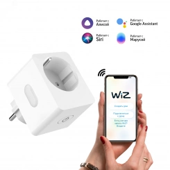 Сетевой переходник 2300 Вт 207-253 В 10А IP20 (Умная розетка) c заземлением Smart Home Gauss