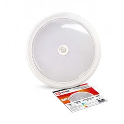 Светильник светодиодный СПБ-2Д-КРУГ 14Вт 230В 4000К 1100лм 210мм с датчиком бел. IN HOME 4690612020693 Светильник светодиодный СПБ-2Д-КРУГ 14Вт 230В 4000К 1100лм 210мм с датчиком бел. IN HOME 4690612020693