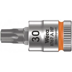 Головка торцевая 8767 A HF TORX Zyklop со вставкой DR 1/4 с функцией фиксации крепежа TX 30 x 28 мм