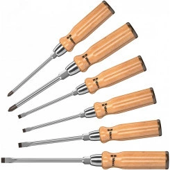 Набор отверток с деревянной рукояткой 930/935/6 6 предметов