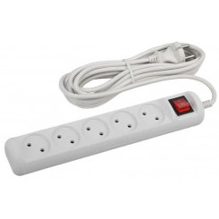 Удлинитель 5х5м без заземл. 10А IP20 U-5s-5m-2х1 ПВС 2х1 с выкл. Эра Б0044057 Удлинитель 5х5м без заземл. 10А IP20 U-5s-5m-2х1 ПВС 2х1 с выкл. Эра Б0044057