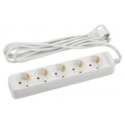 Удлинитель электрический U-5e-5m-3x1.5 с заземлением 5 розеток 5м ПВС 3х1.5кв.мм 16А Эра Б0044039 Удлинитель электрический U-5e-5m-3x1.5 с заземлением 5 розеток 5м ПВС 3х1.5кв.мм 16А Эра Б0044039