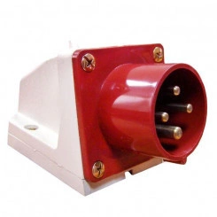 Вилка стационарная 524 32А 3P+PE 380В IP44 EKF ps-524-32-380 Вилка стационарная 524 32А 3P+PE 380В IP44 EKF ps-524-32-380