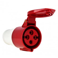 Розетка кабельная 63А 380В 3P+РЕ IP44 (234) EKF ps-234-63-380 Розетка кабельная 63А 380В 3P+РЕ IP44 (234) EKF ps-234-63-380